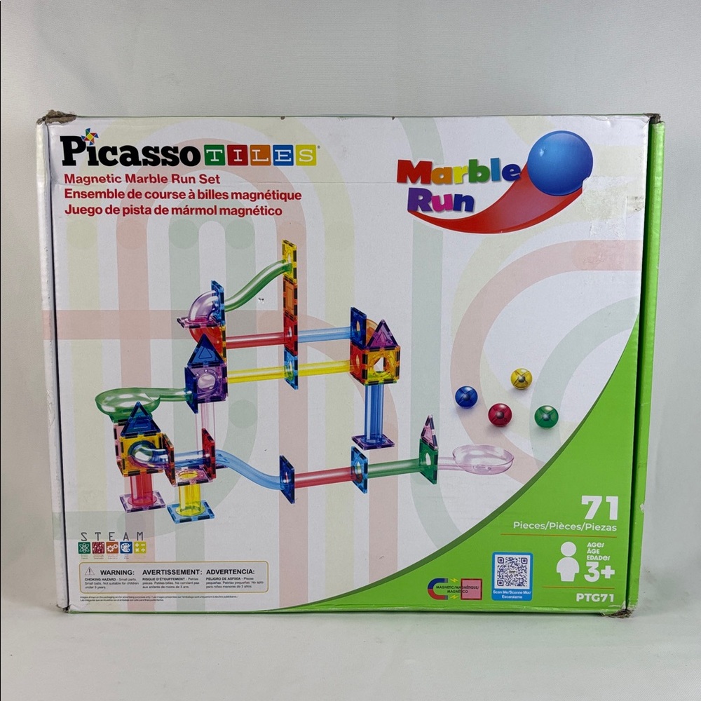 Picasso Tiles Magnetic Marble Run Set 100pcs
